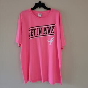 Fruit Of The Loom Pink Breast Cancer Awareness Tee XL